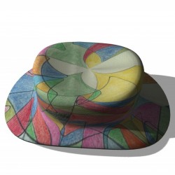 ABSTRACT DOODLE HAT 1